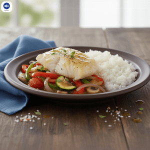 15 Corvina con vegetales y arroz