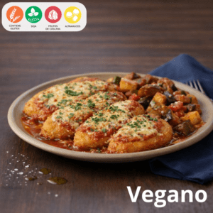 19 Milanesas veganas y vegetales a la napolitana