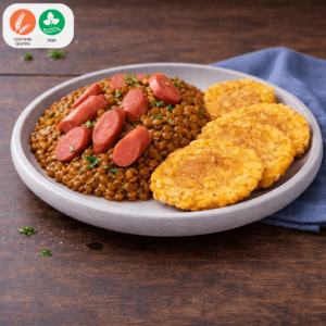 3 Menestra de lenteja con patacones