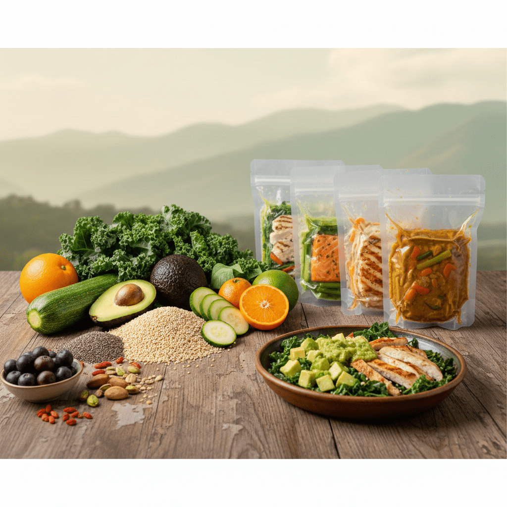 Green Bask - Comida saludable lista para calentar